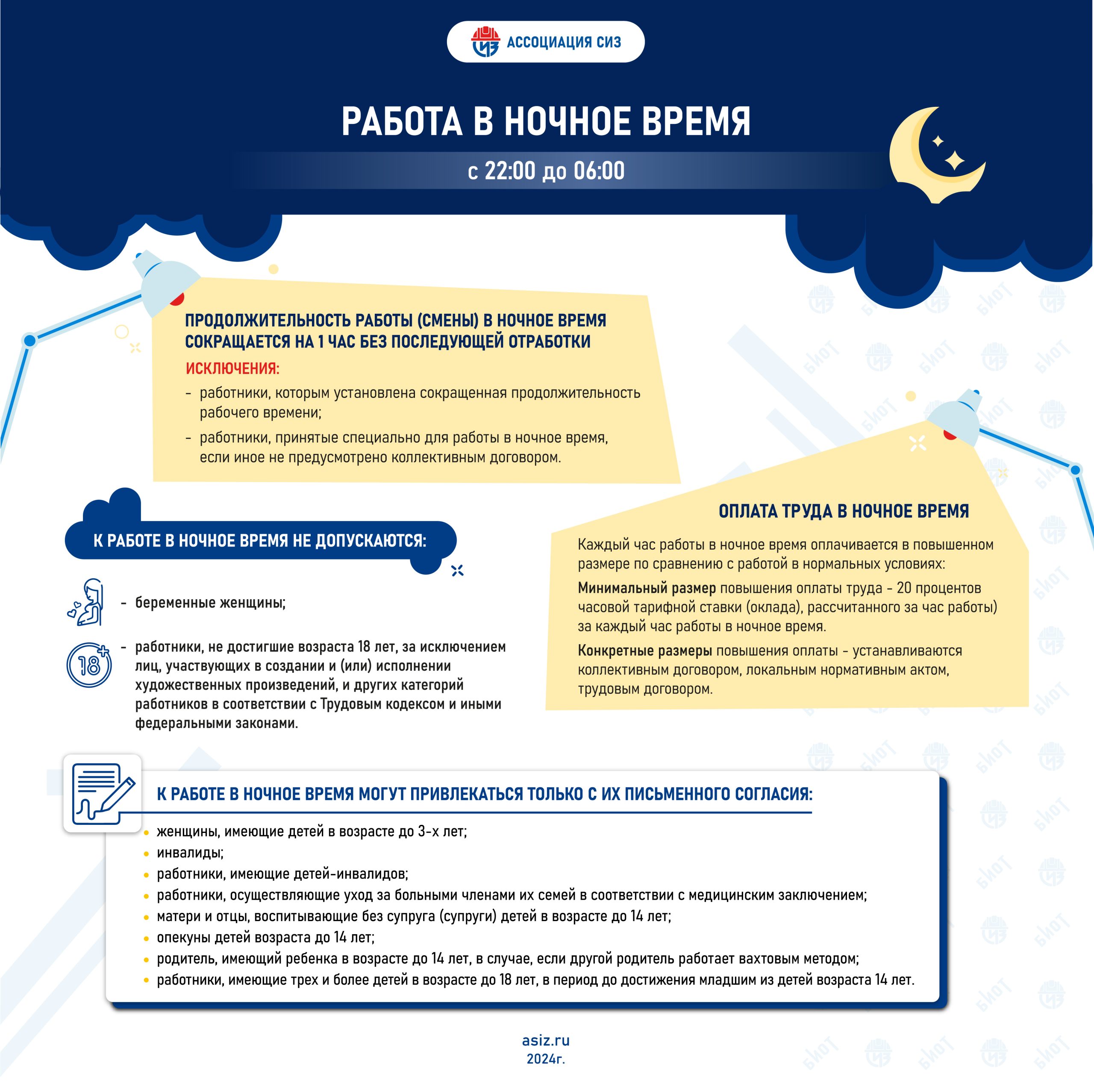 Работа в ночное время
